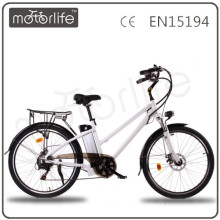 MOTORLIFE/OEM EN15194 HOT SALE 36v 250w 26 inch electrical bicycle with battery